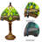 13''H Tiffany Style Table Lamp, Stained Glass Table Lamp