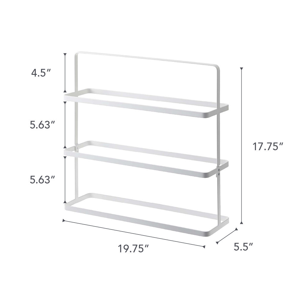 Yamazaki Home Wide Shoe Rack, White