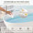 66.9'' x 29.5'' Soaking Solid Surface Bathtub