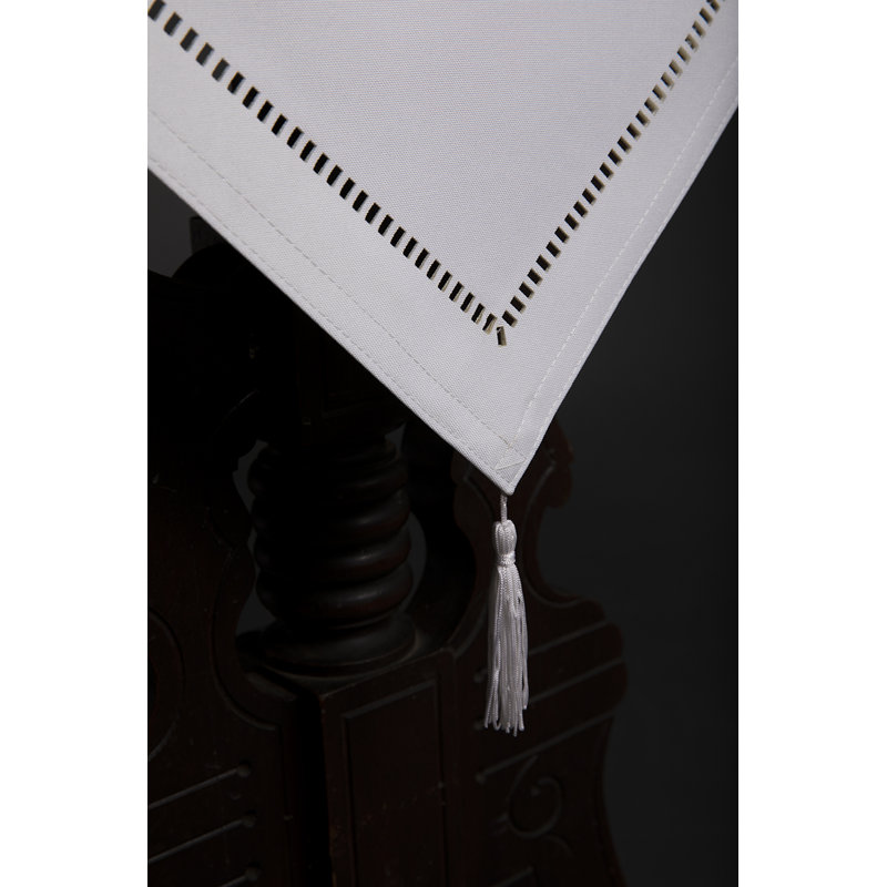 Ahmyla Table Runner, 90" L x 16" W, White