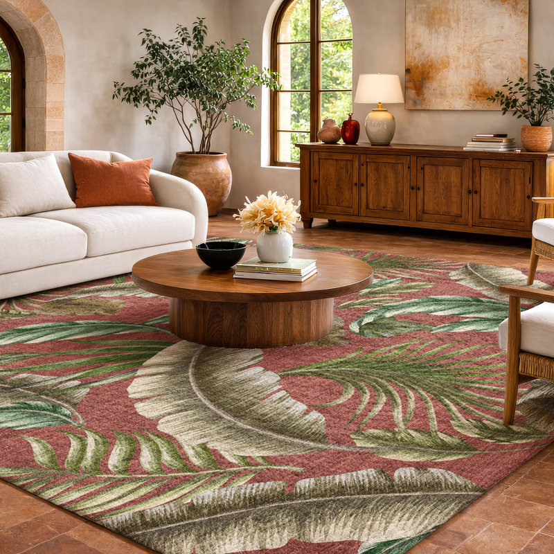 Tapis à poils longs de qualité supérieure lavable à la machine Dream ADS196, Épice, 5 pi x 7 pi 6 po