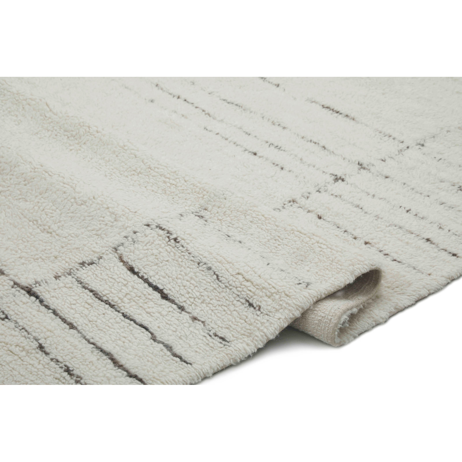 Hand-Woven Moroccan Wool Rug, Rectangle 5' x 7'6"