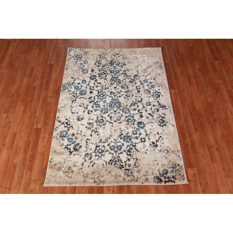 Floral Transitional Turkish Oriental Rug 4x6