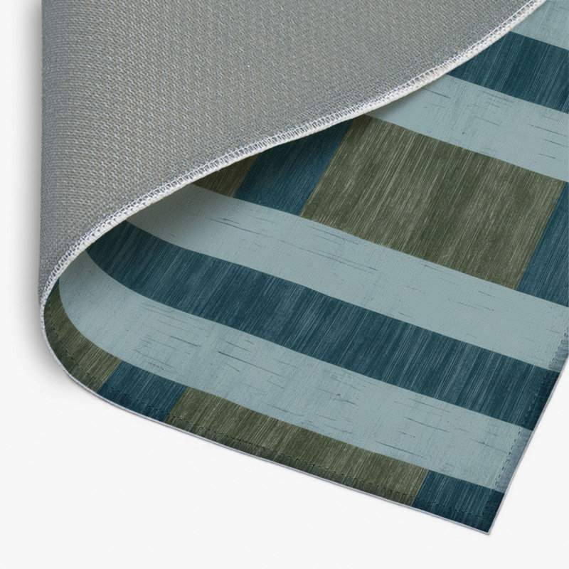 Tapis d'intérieur et d'extérieur à carreaux gris, Rectangulaire 2 pi x 3 pi