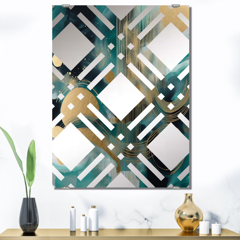 Cressy - Miroir mural formes abstraites MIR137748, 40 po x 30 po
