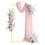 Support en arche, 6,6 x 3,3 pi, structure stable, assemblage facile, support en arche en métal doré pour le mariage, la fête d'anniversaire, la remise des diplômes, la célébration des fêtes et la décoration de la cérémonie-120803822