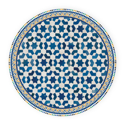 Bynoe Non-Slip Geometric Indoor Doormat