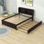Halvorsen Full Size Wood Platform Bed with Twin Size Trundle and Storage-318649410