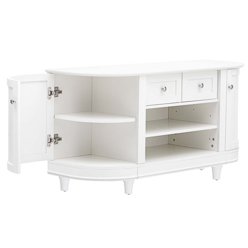 Buffet 2 tiroirs 48,53 po Leelou, Blanc