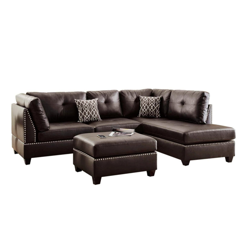 Reversible Sectional Sofa With Ottoman