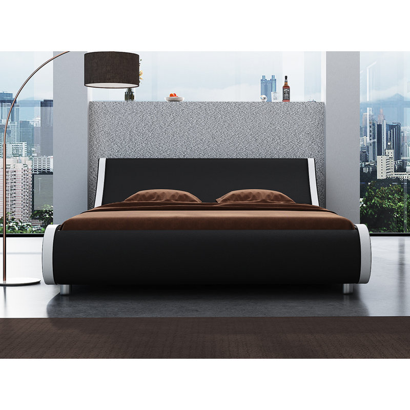 Lit standard Charilyn, Grand, Noir et blanc