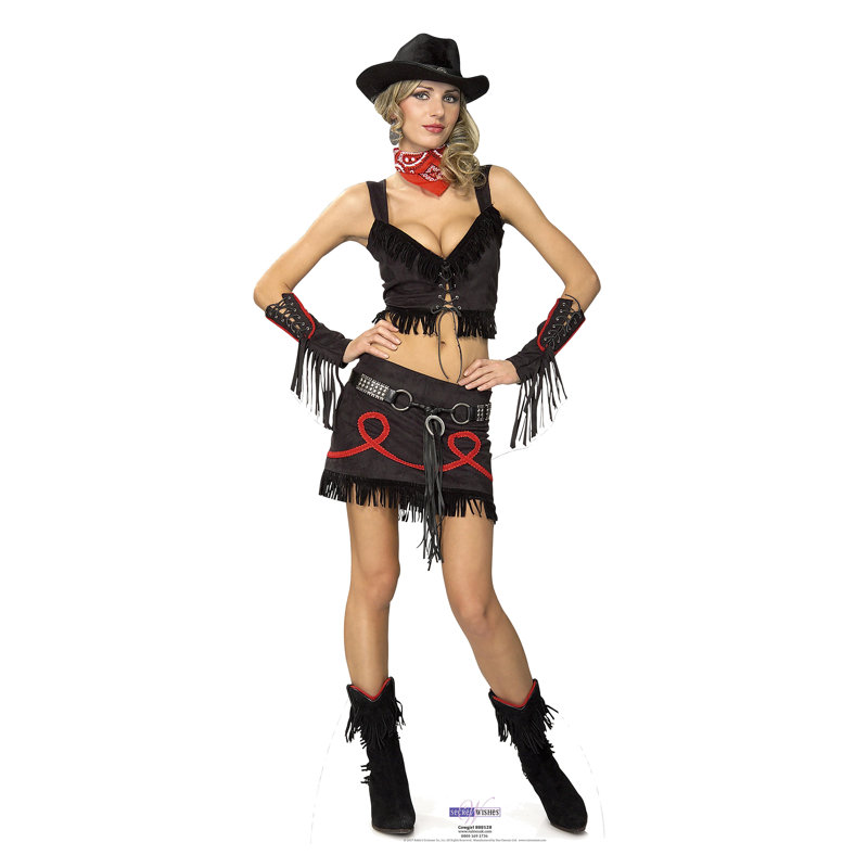 Accroche en carton cowgirl bébé