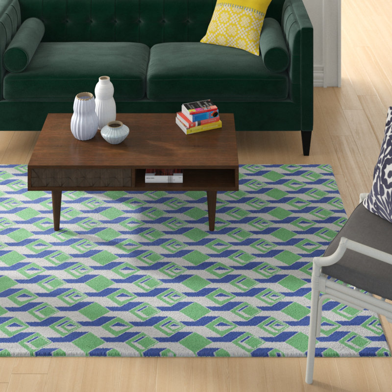 Jordao Geometric Indoor Rug, Rectangle 5' x 7'