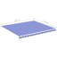 Dakota Fields 380cm W x 345cm D Fabric Blue/White Cover Retractable Patio Awning-1401943551