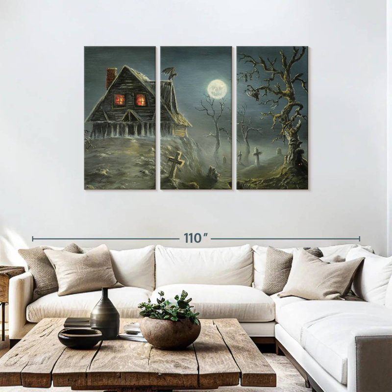 Kelan Haunted Hill House, 48" H x 74" W