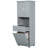 Tall Bathroom Cabinet With Laundry Basket-305203875