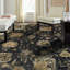 Darreyl Hand Knotted Wool Area Rug in Black-1598258373