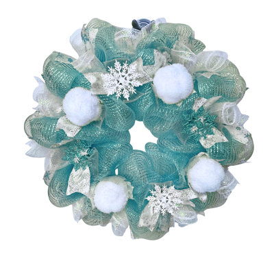 Winter Wreath Frozen Snowballs