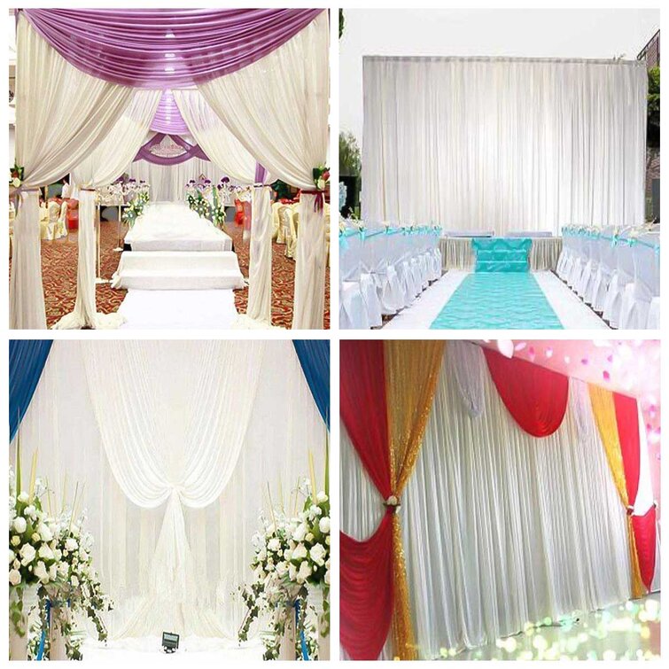 Professional Ice Silk Cloth Backdrop Pipe and Drape for Wedding