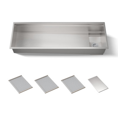 Synthos 57-3/4" Undermount Single-Bowl Kitchen Sink