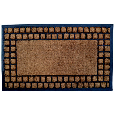 Needville Non-Slip Geometric Outdoor Doormat