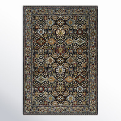 Tapis oriental bleu / brun Hovis