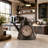 Industrial Analog Metal Tabletop Clock in Iron