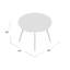 Lotasha Round Solid Wood Base Dining Table-983876097