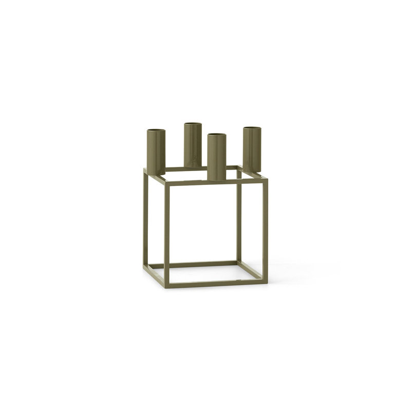 Kubus Candelabra, Olive