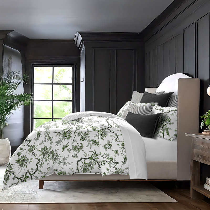 Tree Top Avocado Cotton Comforter Set, King Comforter + 7 Additional Pieces