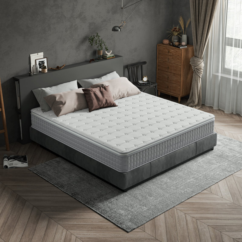 White Noise Pocket Sprung Mattress, European Kingsize (160 x 200cm)