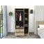 Armoire Ferrante avec trois tiroirs, cinq tablettes et tringle, rangement de chambre à coucher moderne-1972717190
