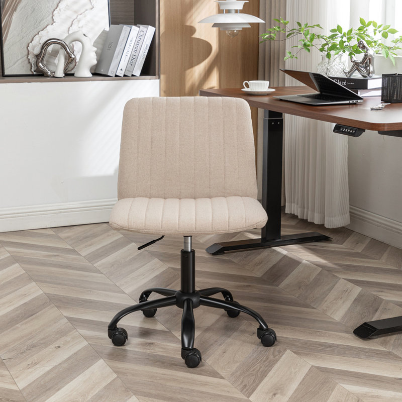 Fabric Swivel Office Chair, Beige