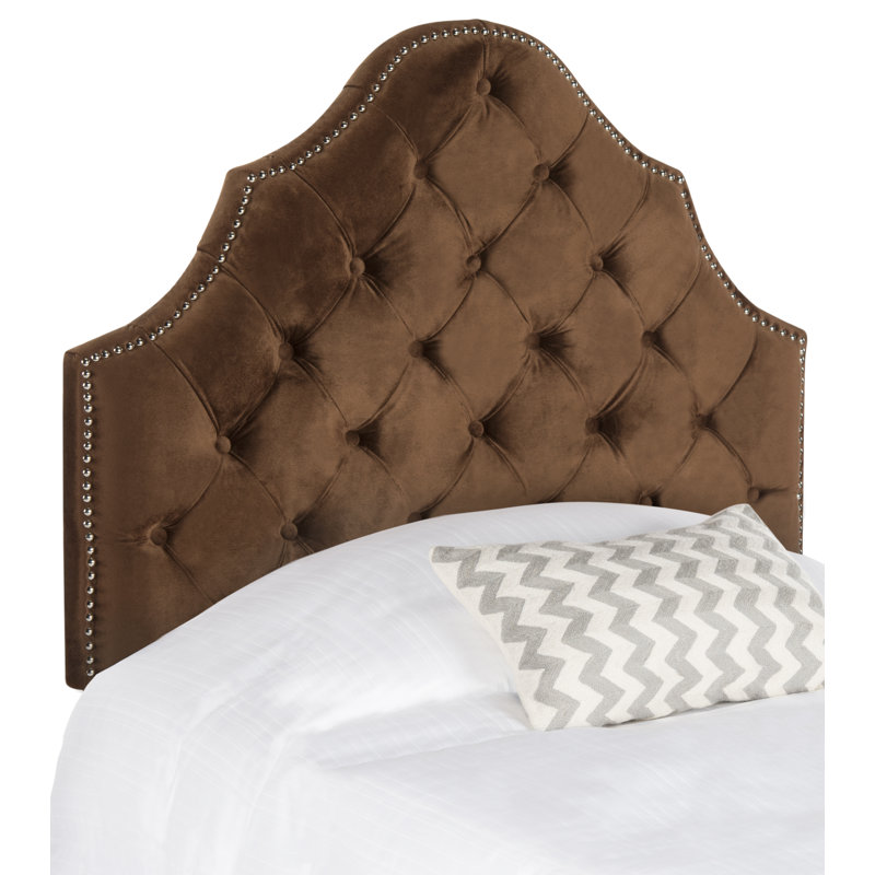 Danile Upholstered Headboard, Twin, Chocolate