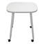 Table mobile rectangulaire mobile avec tableau blanc - Espace de travail créatif polyvalent
