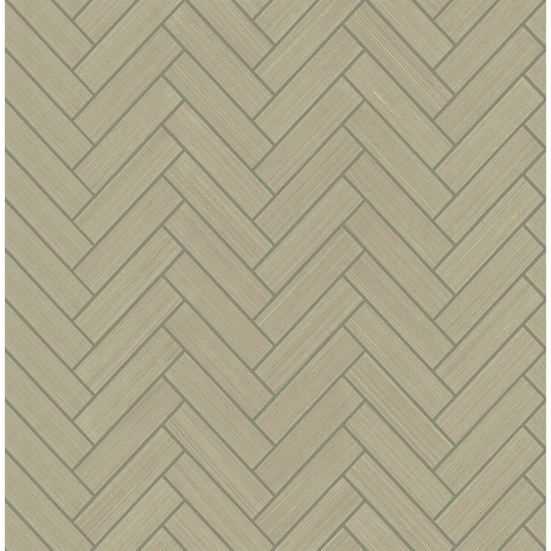 Rouleau de papier peint adhésif L 18 pi x l 20,5 po, Kaki / argent métallique