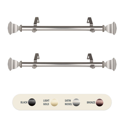 Adjustable Single Curtain Rod
