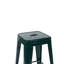  Ensemble de 4 tabourets de comptoir en métal de 24 po, ensemble de 4 tabourets empilables intérieur / extérieur, vert-46415767-46415773-46415774