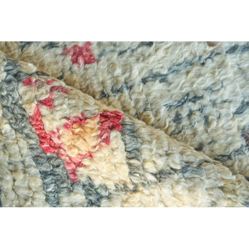 Marrakesh hand-knotted Wool Red/Yellow/Multi Area Rug, 8'X10'
