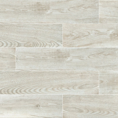 Carreau en porcelaine aspect bois naturel crème 8 po x 48 po NATION WOOD