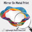 Rainbow Over Abstract Colorful Mountains - miroir asymétrique irrégulier arc-en-ciel, miroir mural traditionnel, imprimé sur métal-1653530456