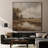 Extra Large Wall Art Fabric Print - Moody Countryside Pond with Autumn Trees for Living Room or Bedroom - "Frame Assembly Required (Unfinished Frame)"-136156856
