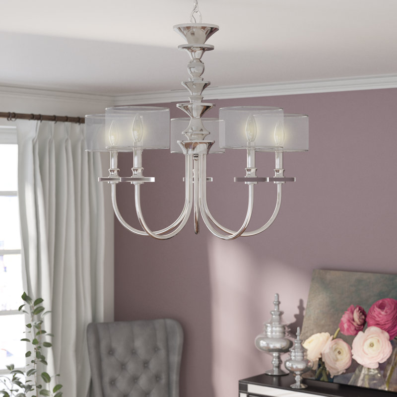 Lustre classique/traditionnel ombré 5 lumières Elia