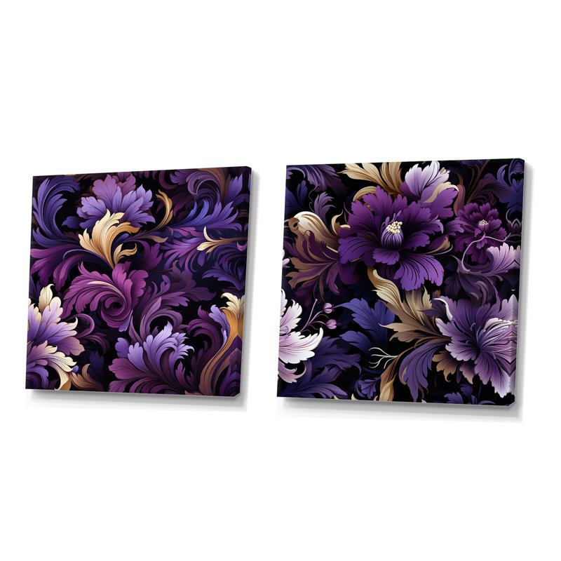 Collant et floral carré moelleux 2 pièces Lowleoft, Toile tendue, H 36 po x l 73 po