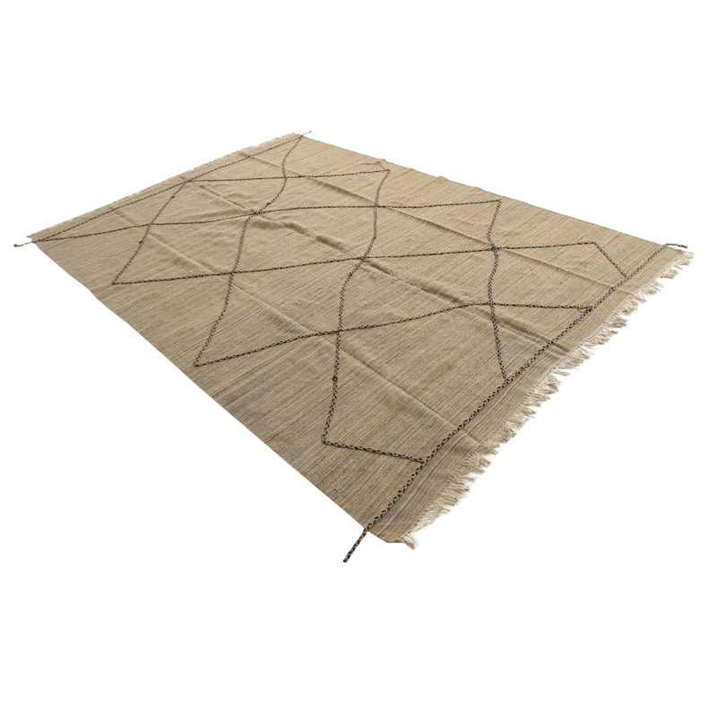 7x10 Powell Light Brown Rug