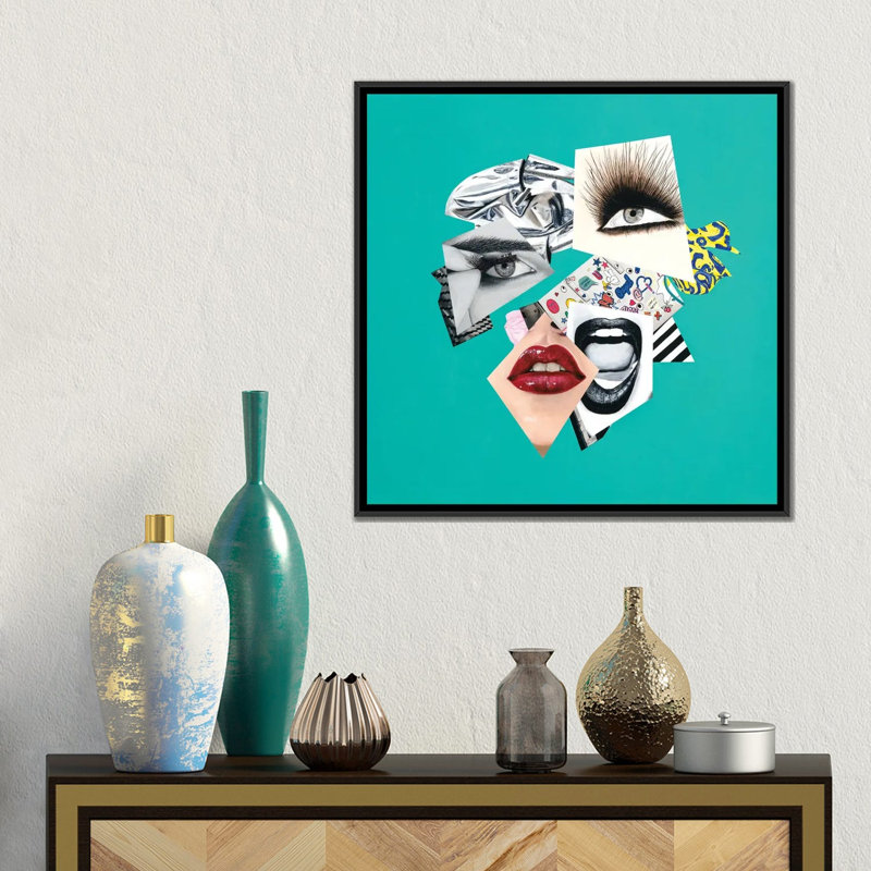 Today's The Day I Realized - Reproduction d'art murale - Toile encadrée, 18" x 18", Framed Canvas, Black