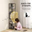 165cm H x 33.5cm W Metal Bookcase