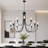 Otho 9 - Light 51" W Oversized Dimmable Chandelier
