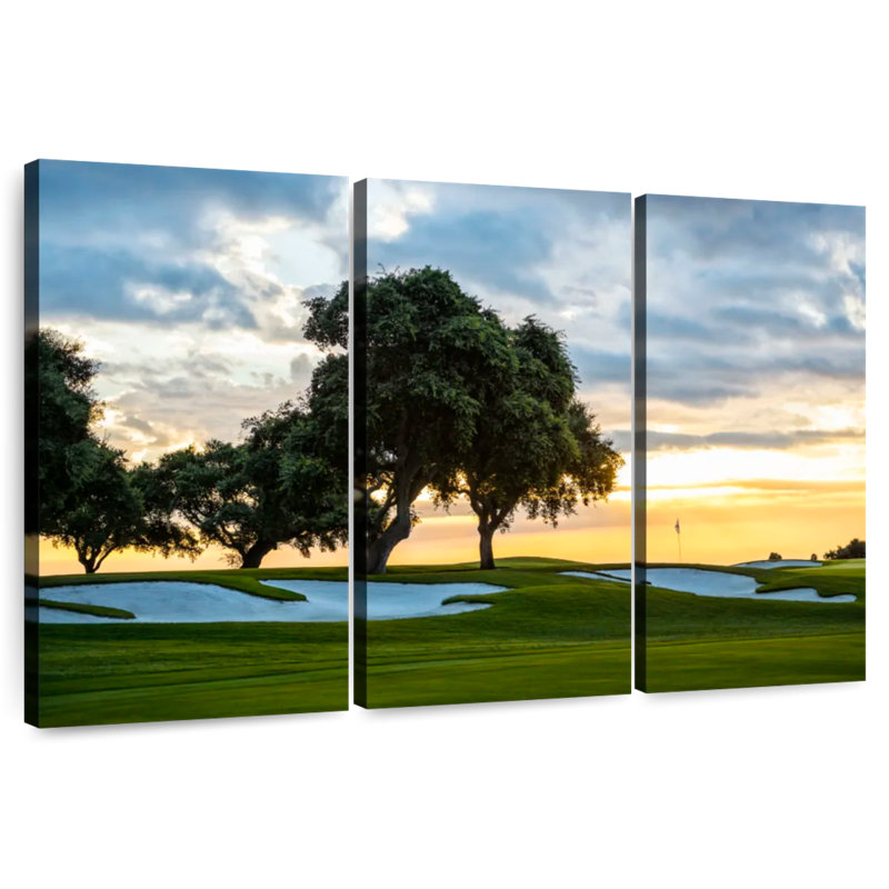 Sireci Golf Course Sunset Sky, 20" H x 33" W