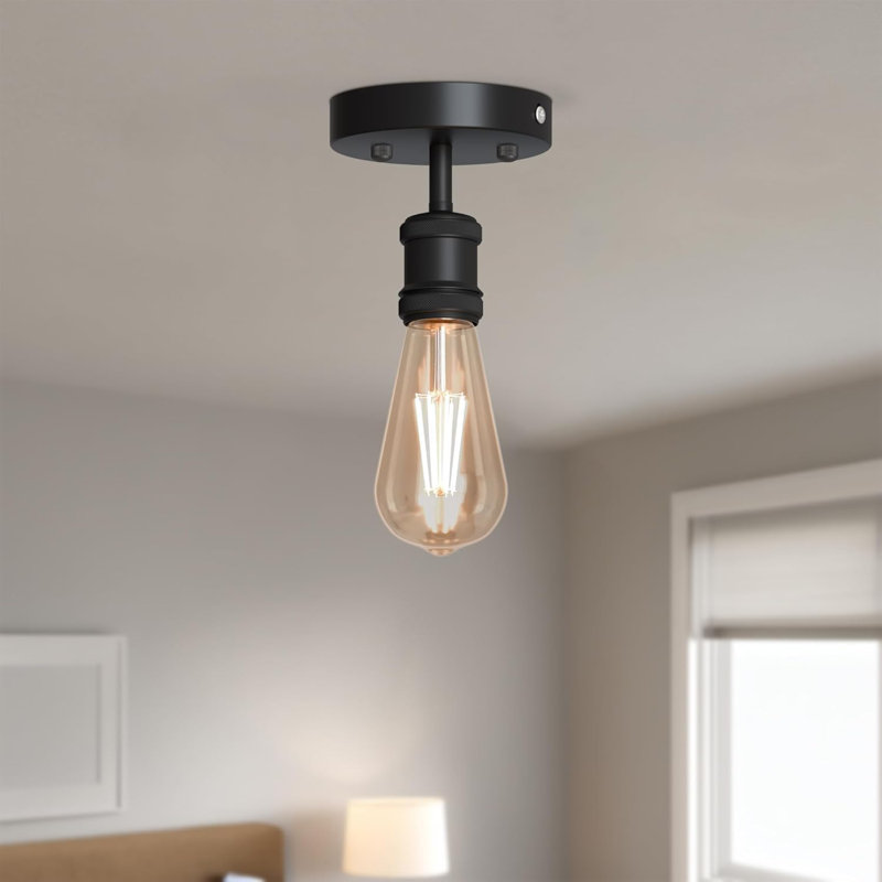 Semi Flush Mount, Black